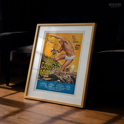 The Amazing Colossal Man 1957 Sci-Fi Horror Movie Art Print