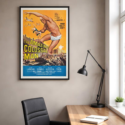 The Amazing Colossal Man 1957 Sci-Fi Horror Movie Art Print