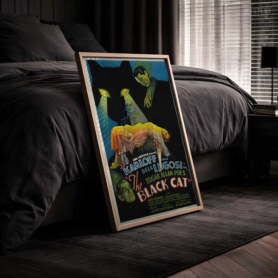 The Black Cat Movie Poster Horror Art Print 1934