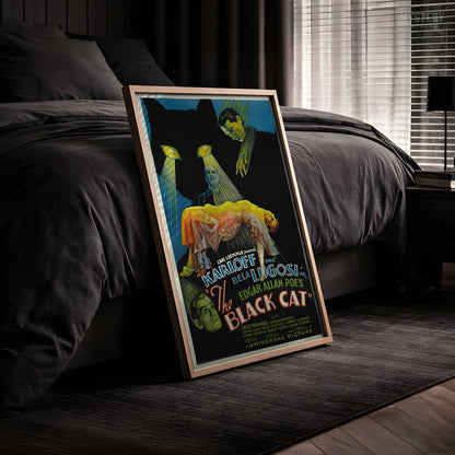 The Black Cat Movie Poster Horror Art Print 1934