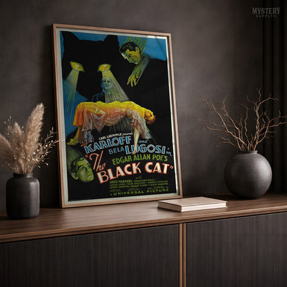 The Black Cat Movie Poster Horror Art Print 1934