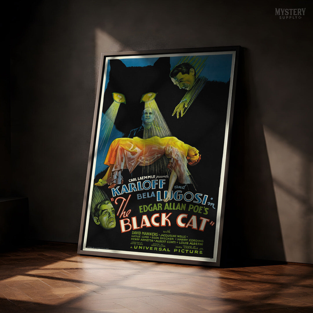 The Black Cat Movie Poster Horror Art Print 1934