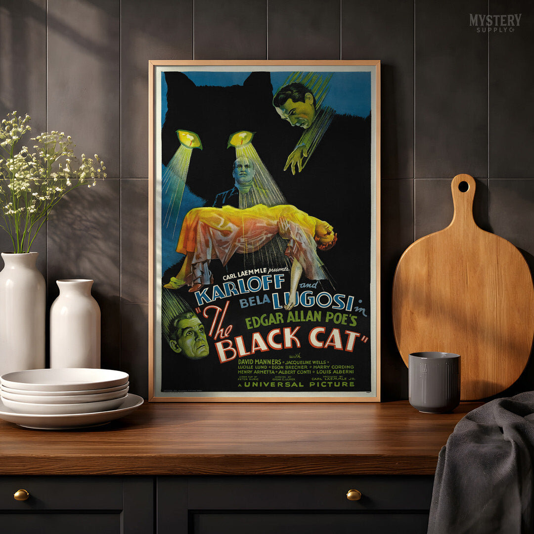 The Black Cat Movie Poster Horror Art Print 1934