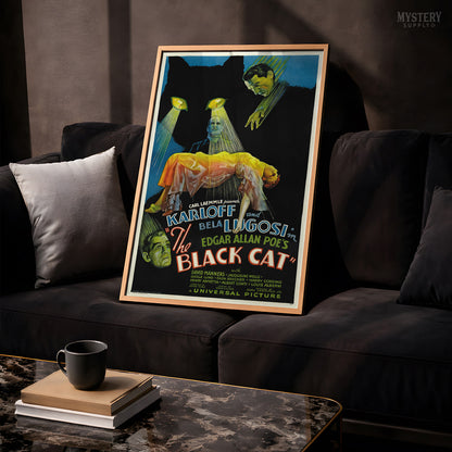 The Black Cat Movie Poster Horror Art Print 1934