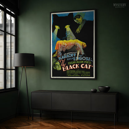 The Black Cat Movie Poster Horror Art Print 1934