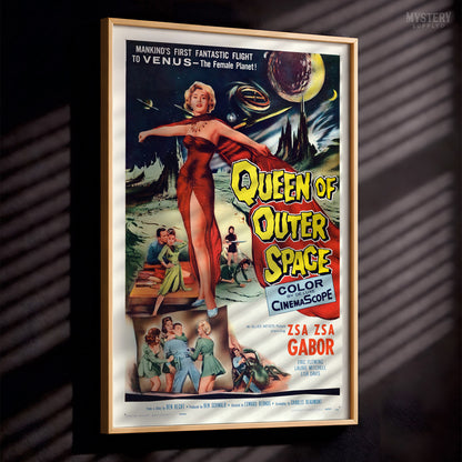 Queen of Outer Space Sci-Fi Movie Poster Art Print 1958