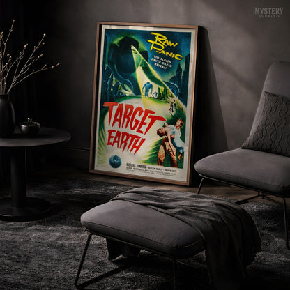 Target Earth Sci-Fi Horror Movie Poster Art Print 1954