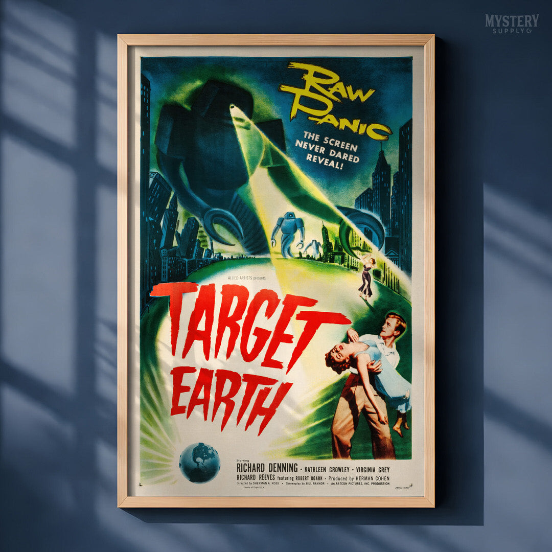 Target Earth Sci-Fi Horror Movie Poster Art Print 1954