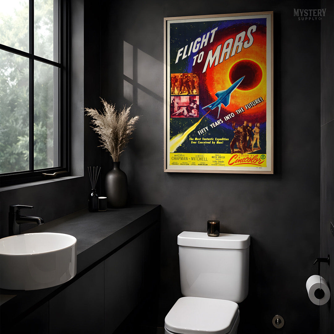 Flight to Mars Sci-Fi Movie Poster Art Print 1951
