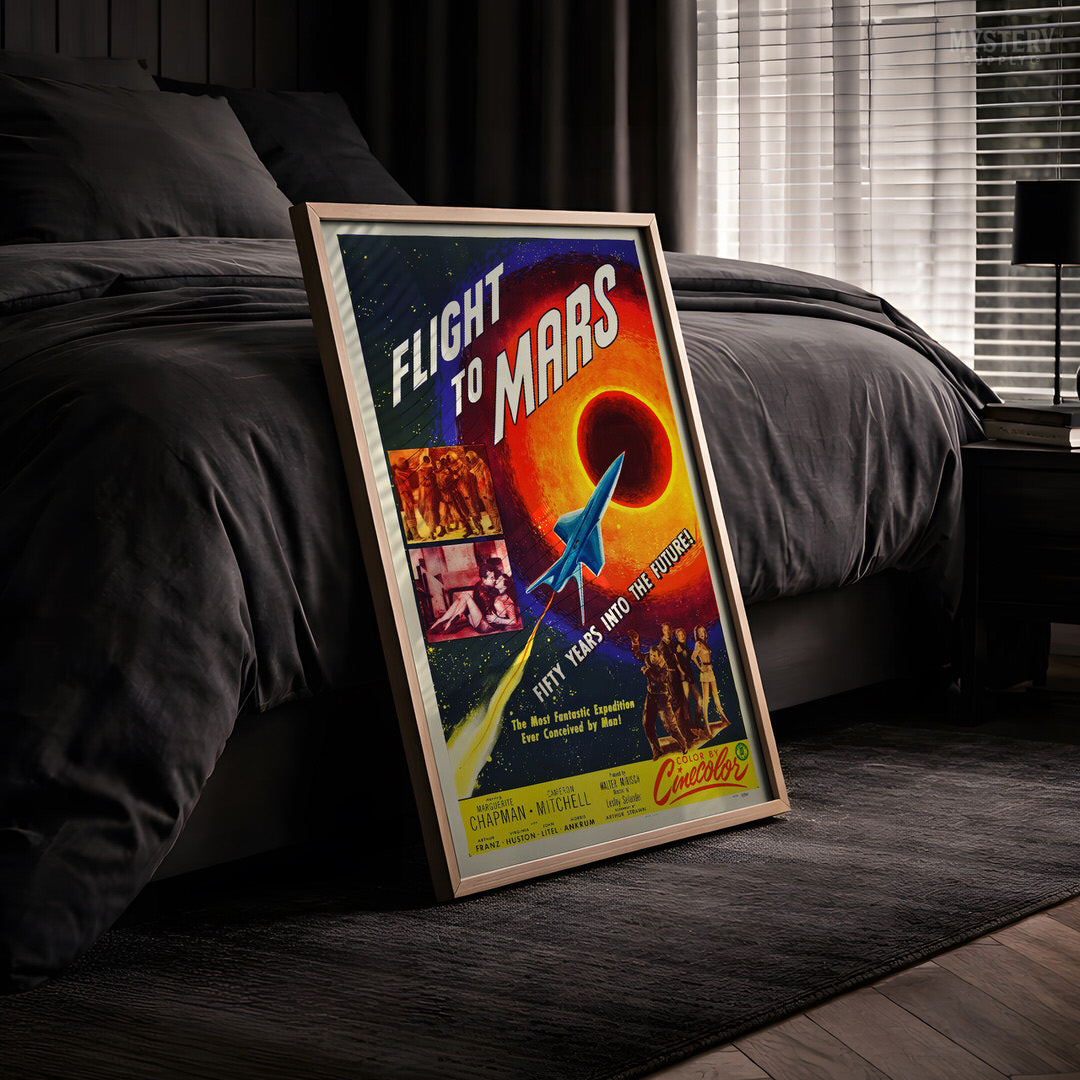 Flight to Mars Sci-Fi Movie Poster Art Print 1951