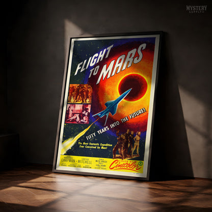 Flight to Mars Sci-Fi Movie Poster Art Print 1951