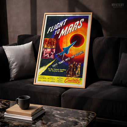 Flight to Mars Sci-Fi Movie Poster Art Print 1951