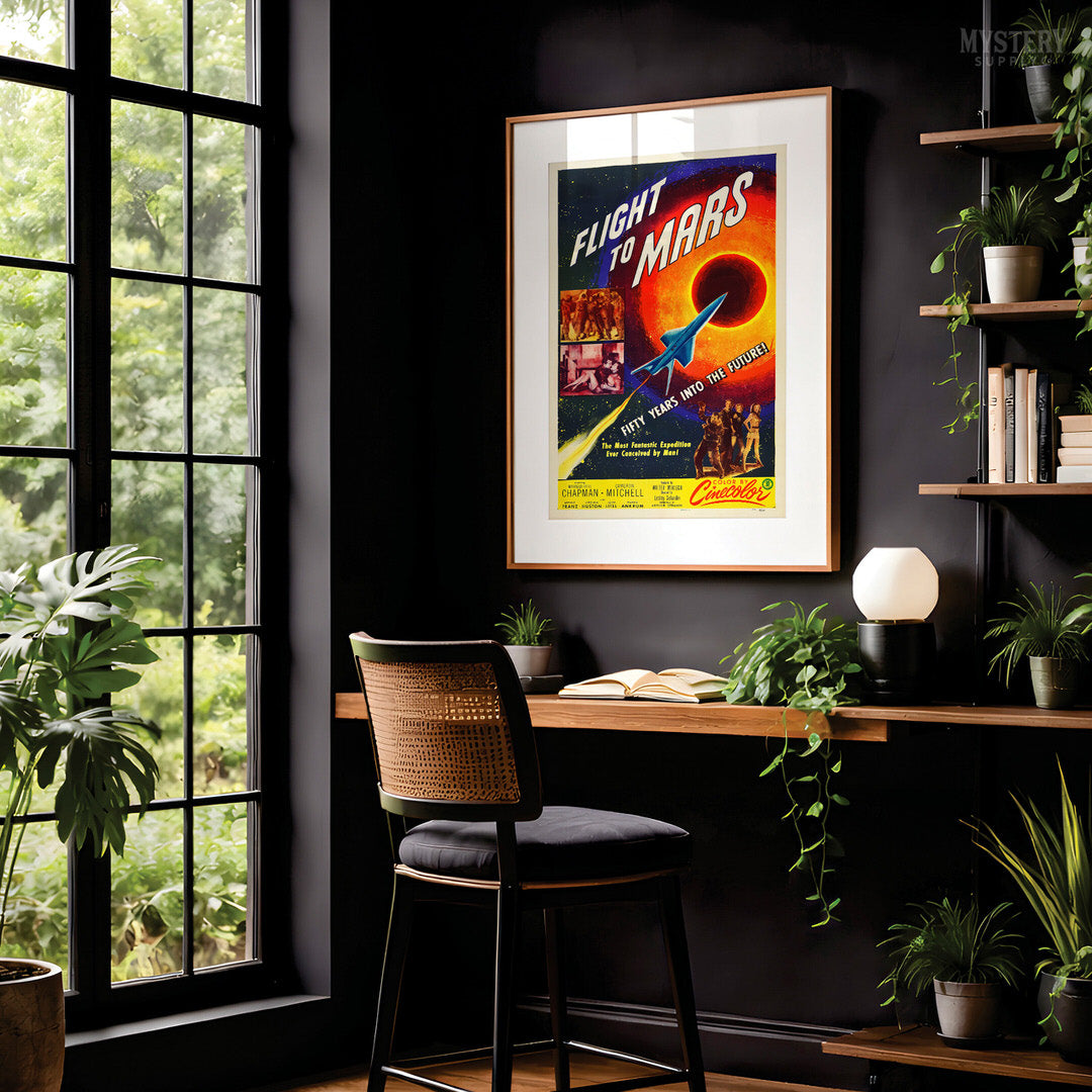 Flight to Mars Sci-Fi Movie Poster Art Print 1951