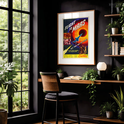 Flight to Mars Sci-Fi Movie Poster Art Print 1951