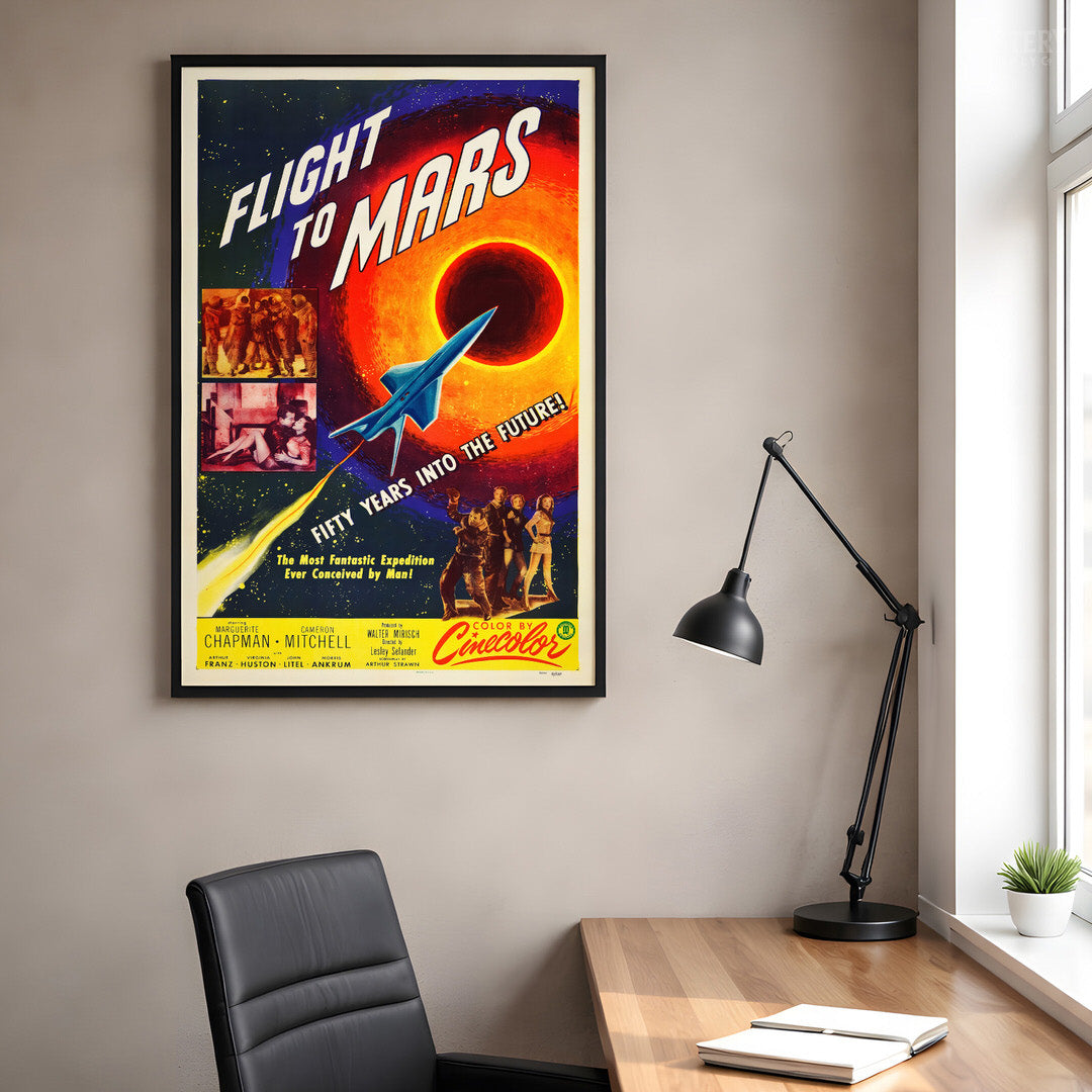 Flight to Mars Sci-Fi Movie Poster Art Print 1951