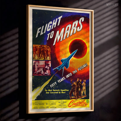 Flight to Mars Sci-Fi Movie Poster Art Print 1951