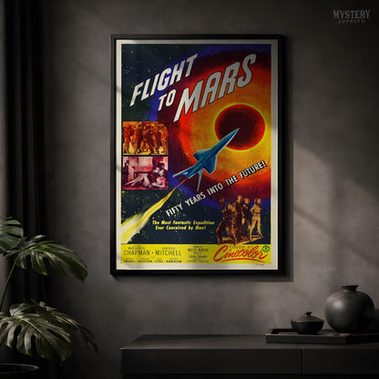 Flight to Mars Sci-Fi Movie Poster Art Print 1951
