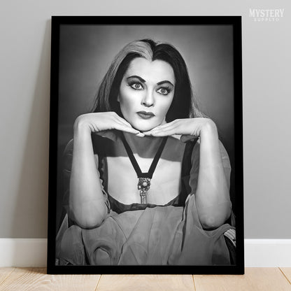 Lily Munster 1960s Vintage Portrait Photo Art Print