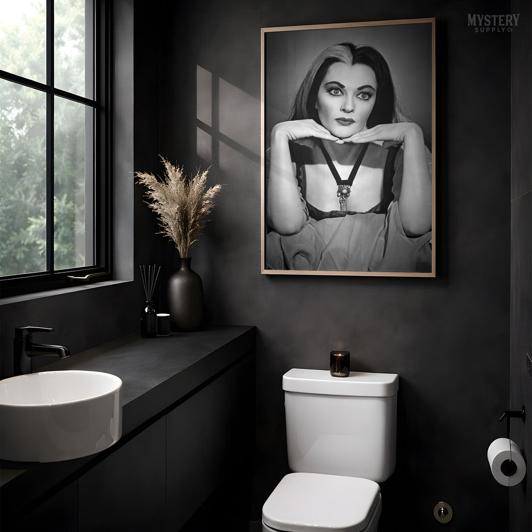 Lily Munster 1960s Vintage Portrait Photo Art Print