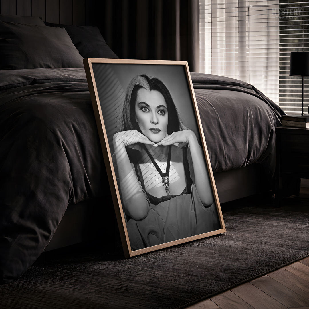 Lily Munster 1960s Vintage Portrait Photo Art Print