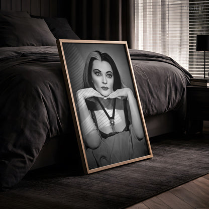 Lily Munster 1960s Vintage Portrait Photo Art Print