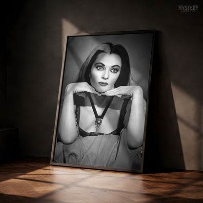 Lily Munster 1960s Vintage Portrait Photo Art Print