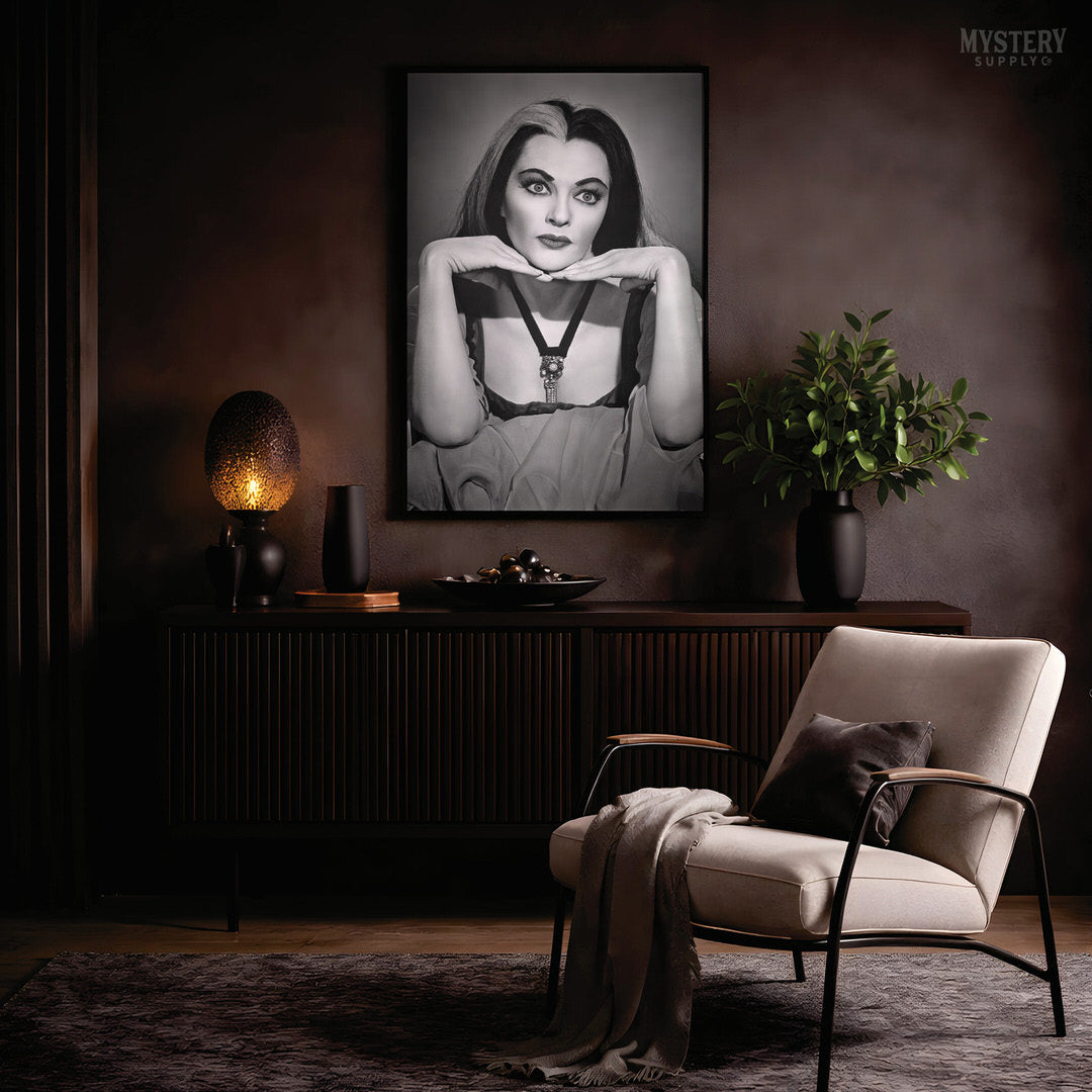Lily Munster 1960s Vintage Portrait Photo Art Print
