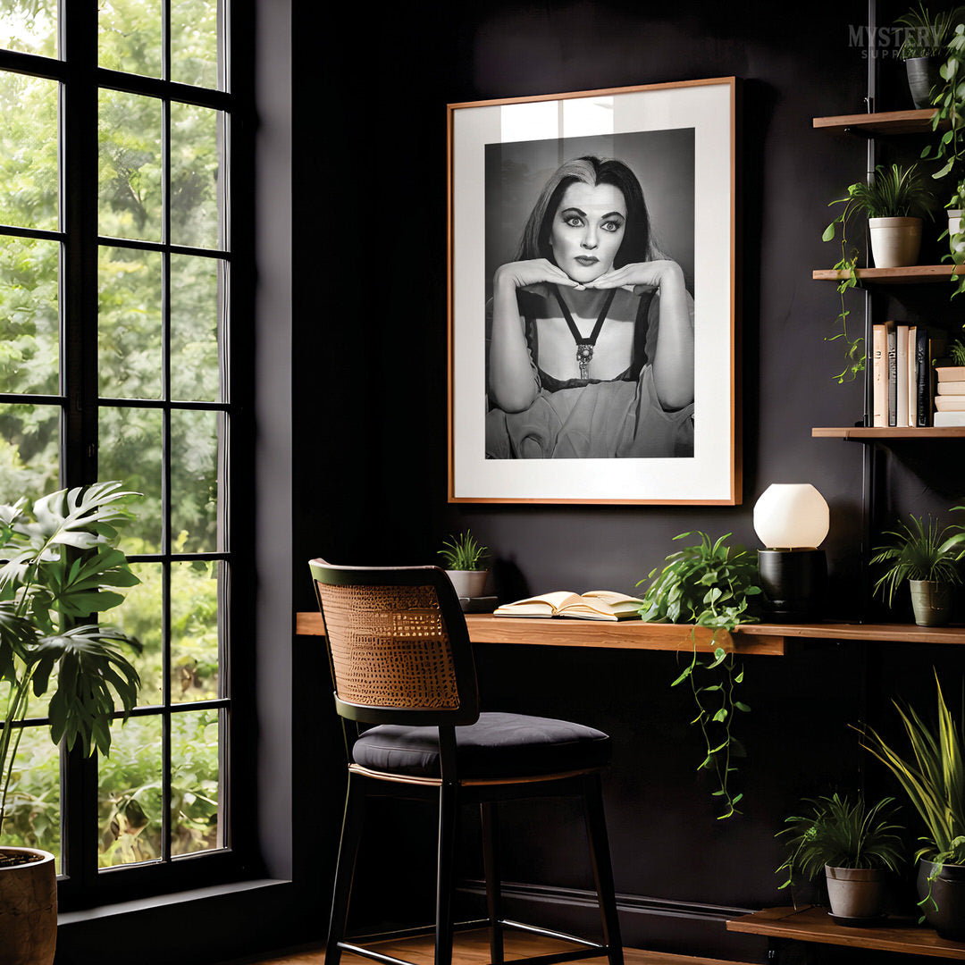 Lily Munster 1960s Vintage Portrait Photo Art Print