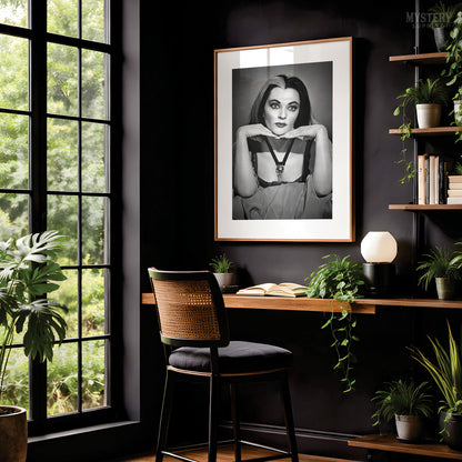 Lily Munster 1960s Vintage Portrait Photo Art Print
