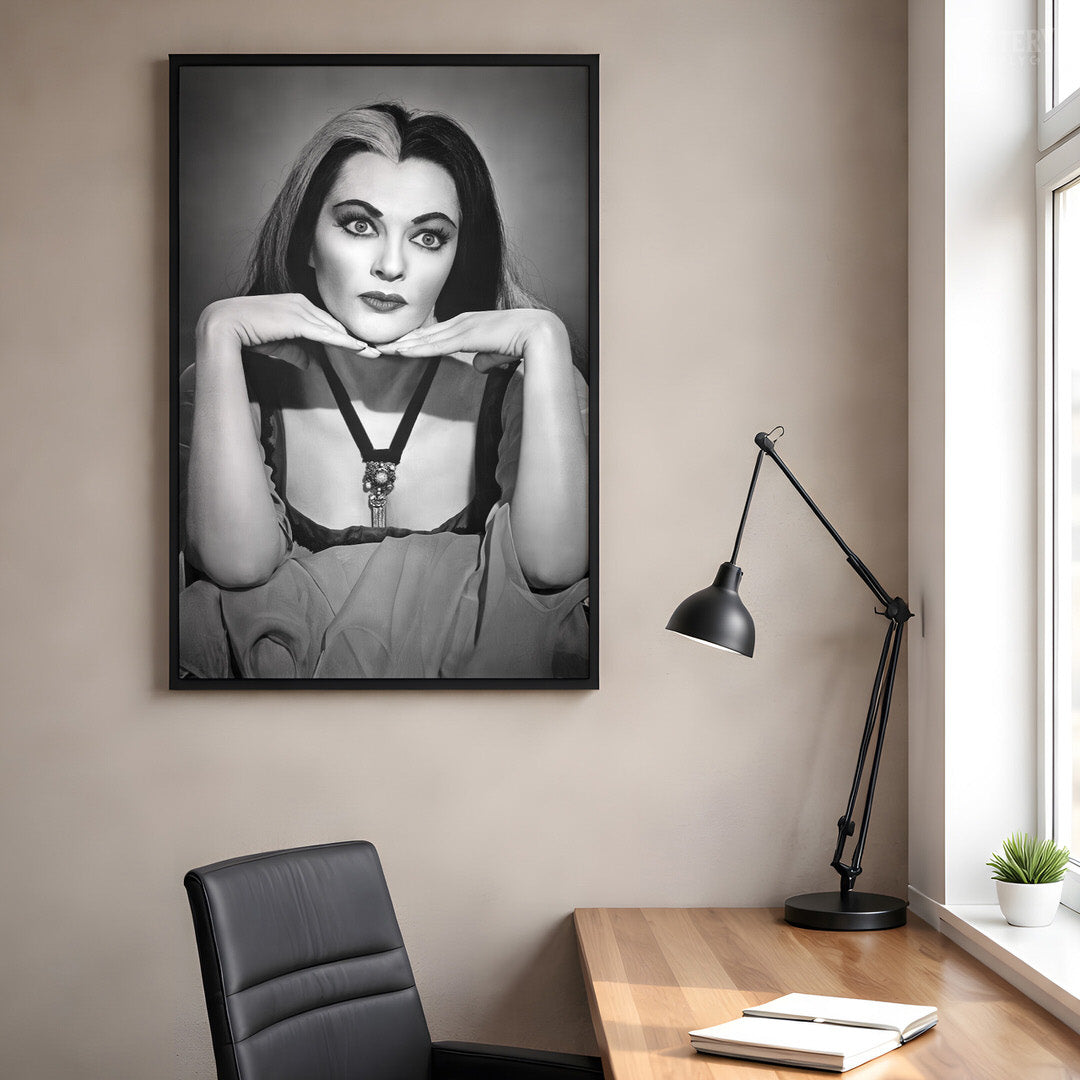 Lily Munster 1960s Vintage Portrait Photo Art Print