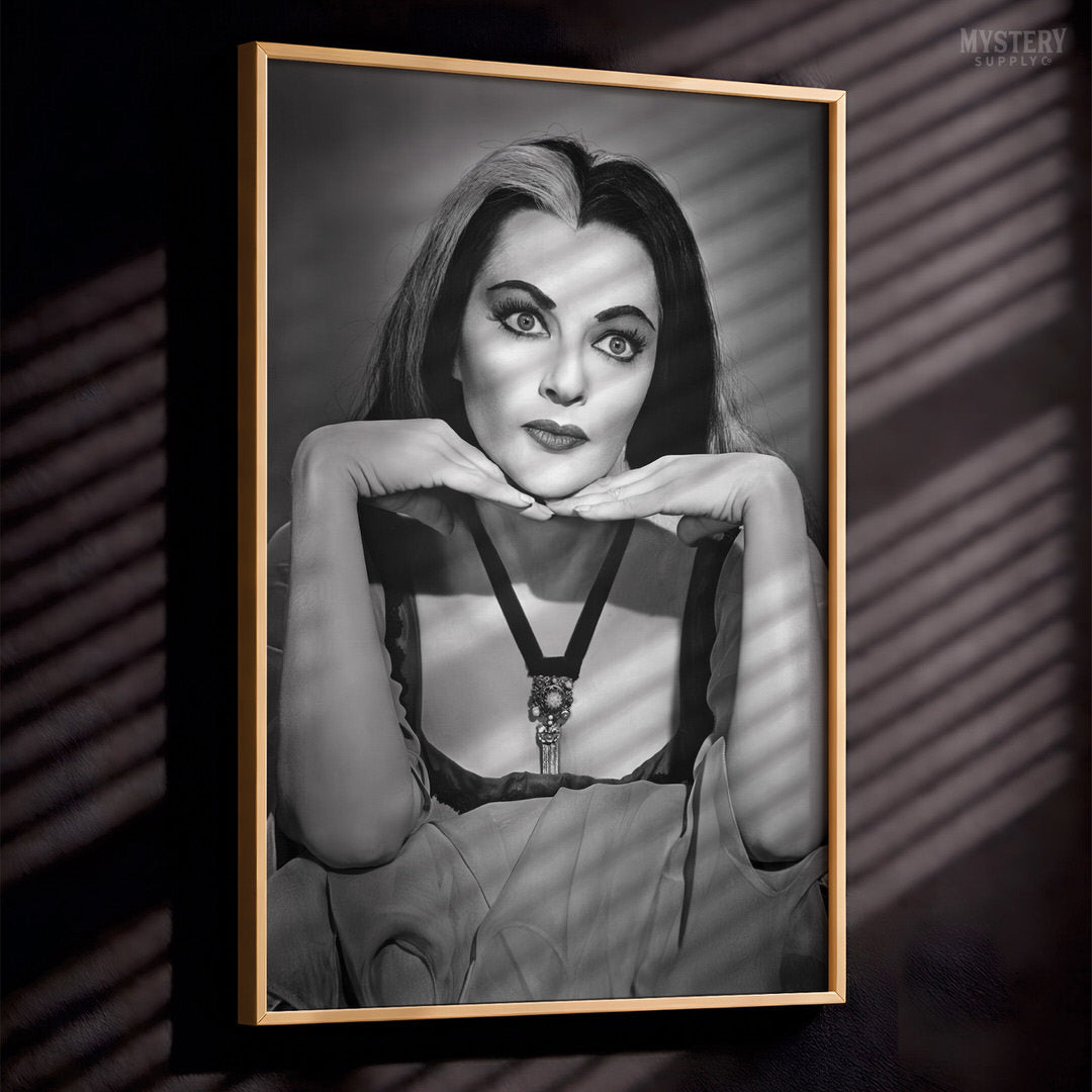 Lily Munster 1960s Vintage Portrait Photo Art Print