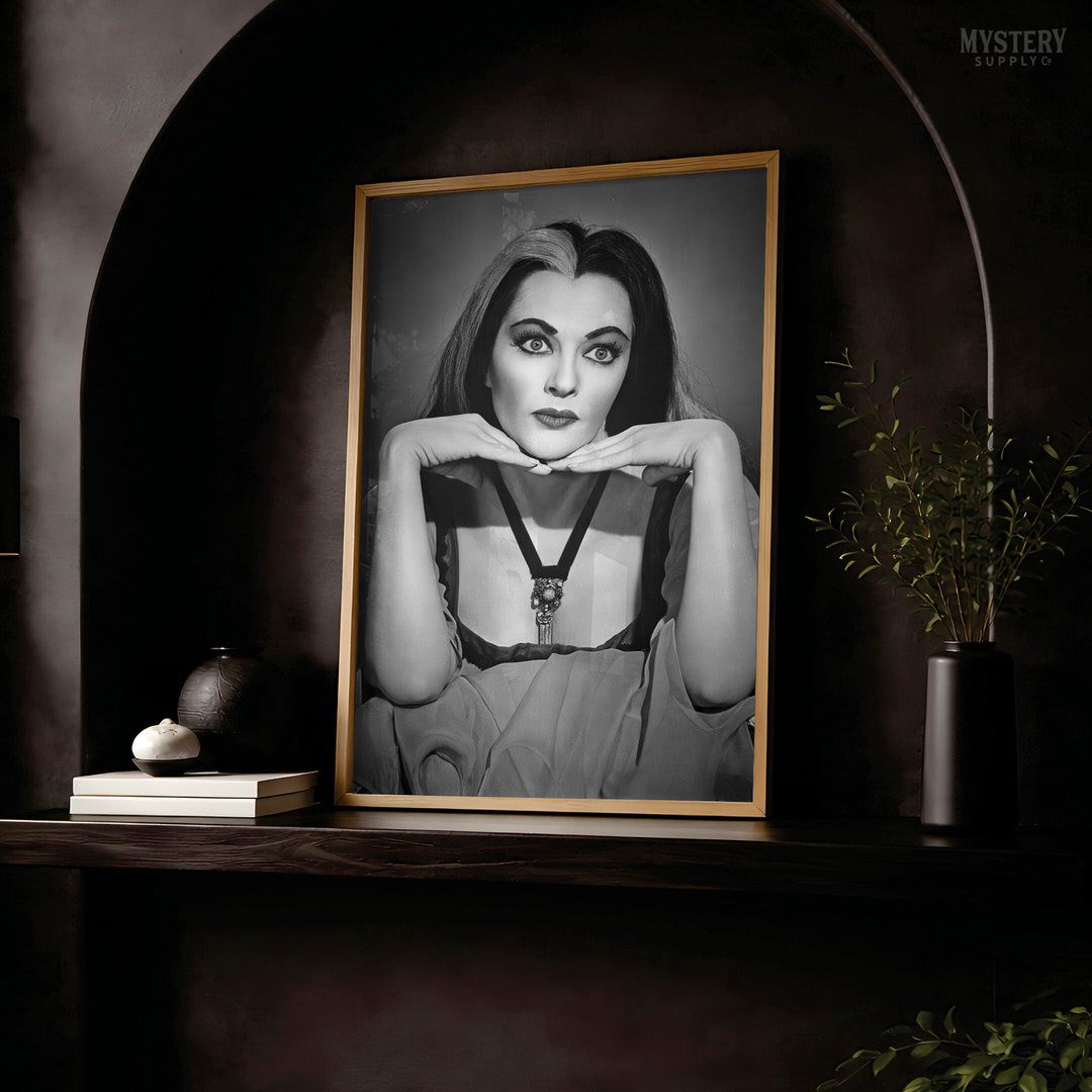 Lily Munster 1960s Vintage Portrait Photo Art Print
