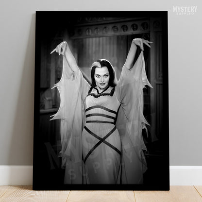 Lily Munster 1960s Vintage Bat Dress Photo Print