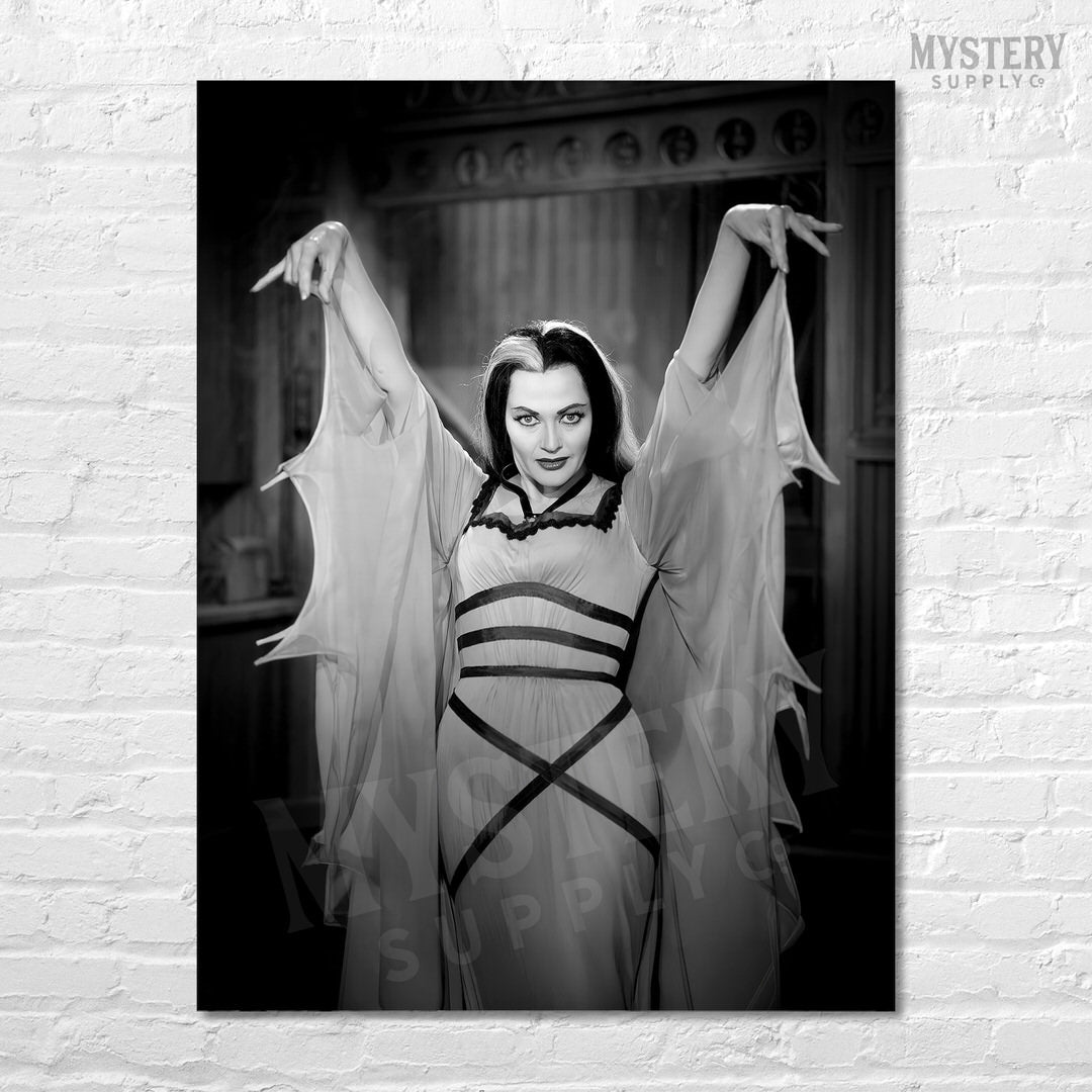 Lily Munster 1960s Vintage Bat Dress Photo Print