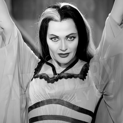 Lily Munster 1960s Vintage Bat Dress Photo Print