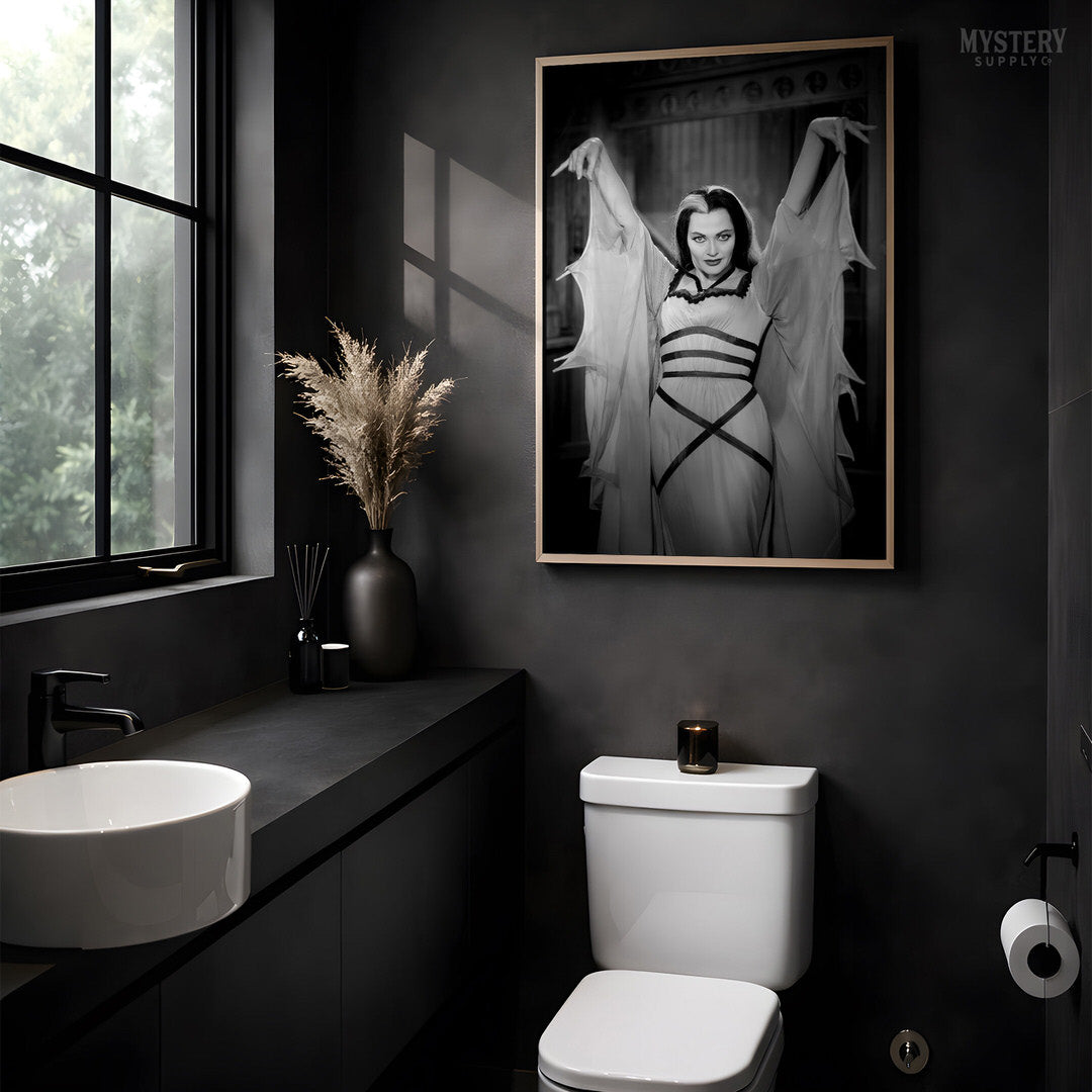 Lily Munster 1960s Vintage Bat Dress Photo Print