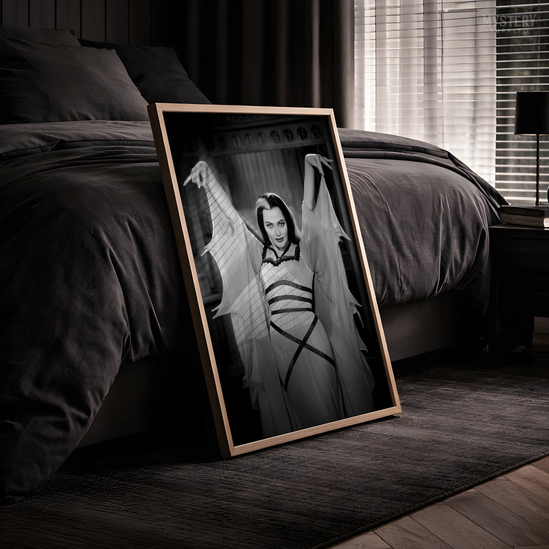 Lily Munster 1960s Vintage Bat Dress Photo Print