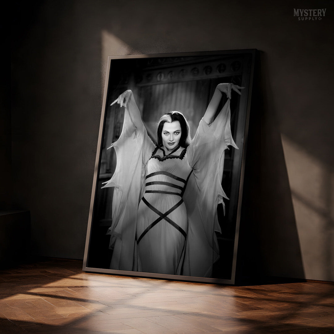 Lily Munster 1960s Vintage Bat Dress Photo Print