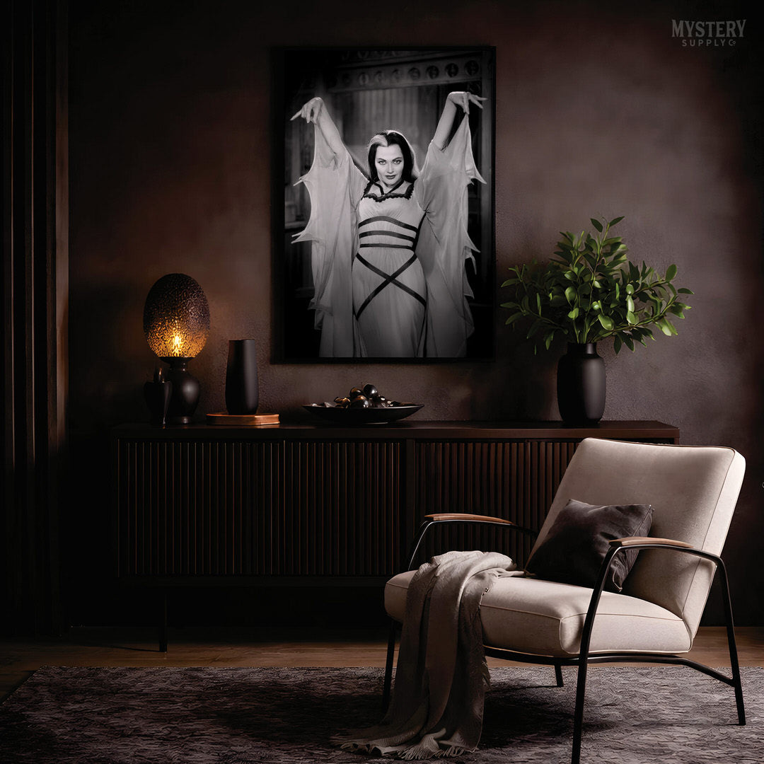 Lily Munster 1960s Vintage Bat Dress Photo Print