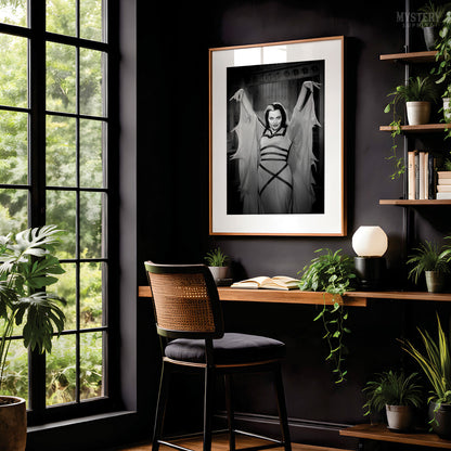 Lily Munster 1960s Vintage Bat Dress Photo Print