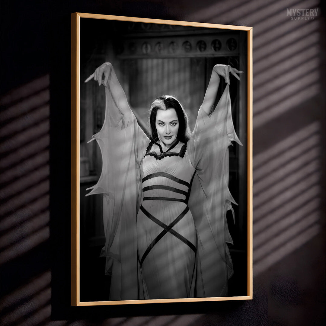 Lily Munster 1960s Vintage Bat Dress Photo Print