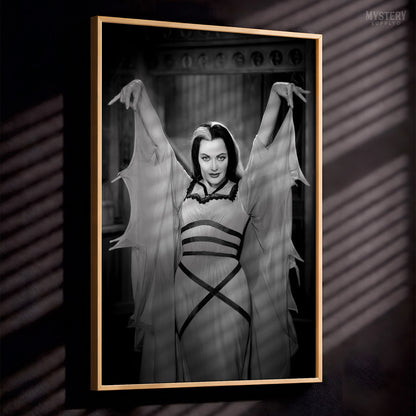 Lily Munster 1960s Vintage Bat Dress Photo Print