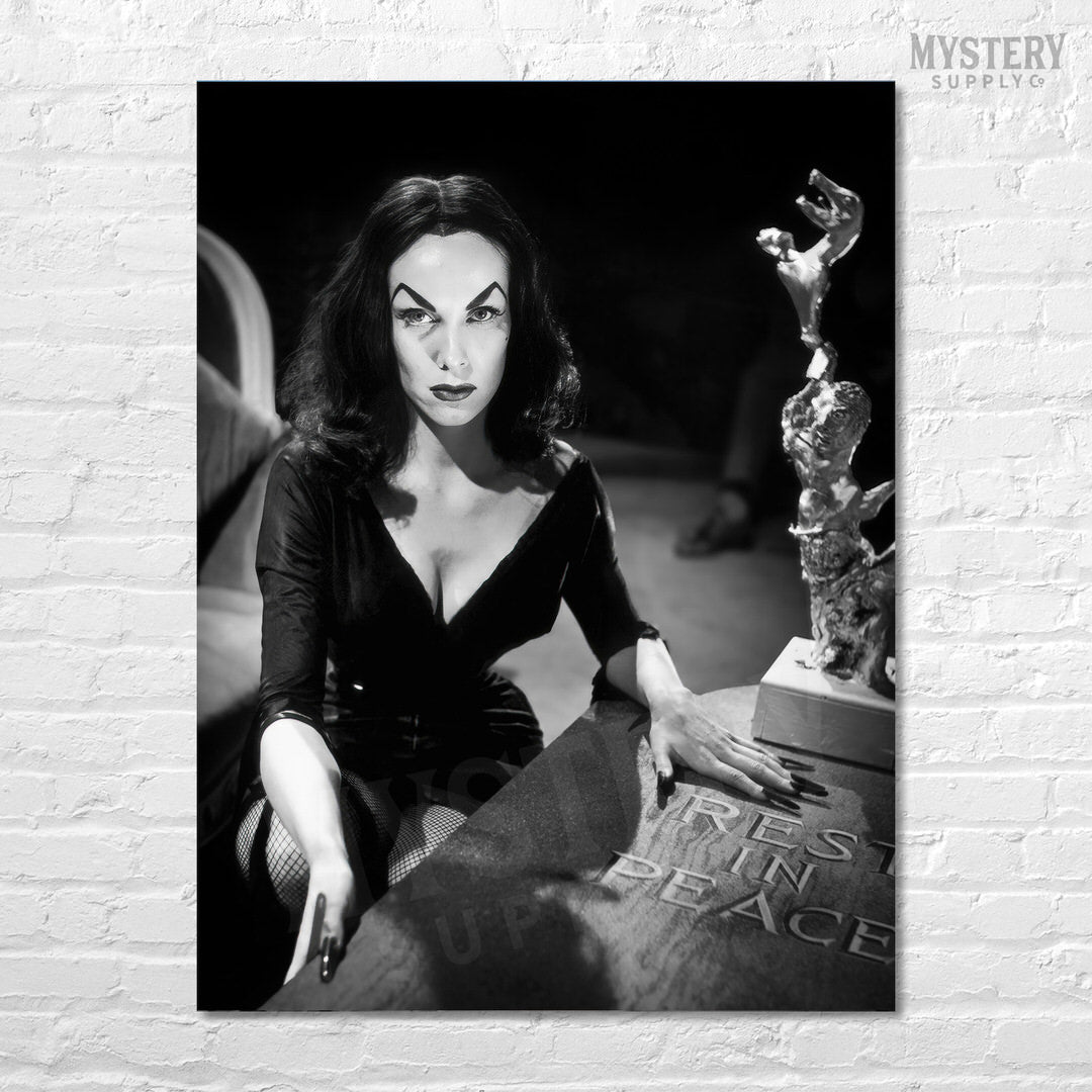 Vampira Coffin Photo Poster