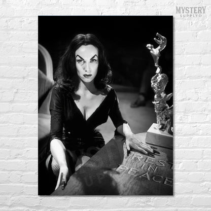 Vampira Coffin Photo Poster