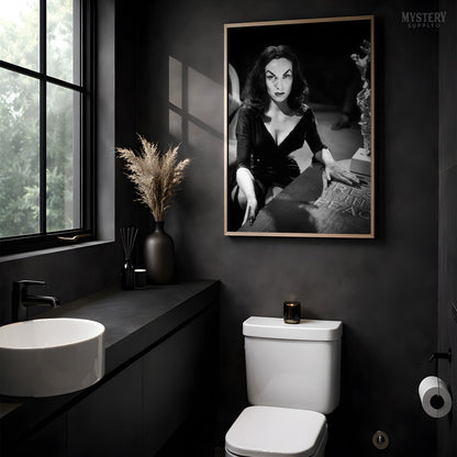 Vampira Coffin Photo Poster