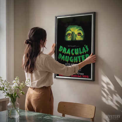 Dracula's Daughter 1936 Vintage Horror Vampire Monster Movie Poster
