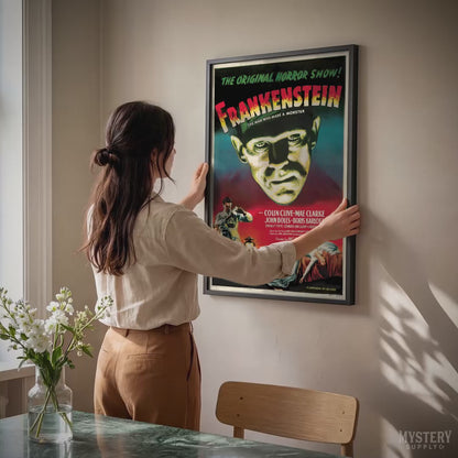 Frankenstein 1947 Vintage Horror Monster Movie Poster