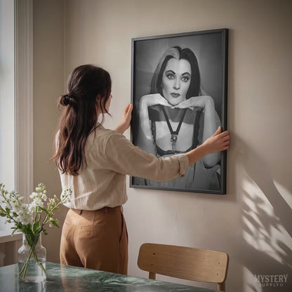 Lily Munster 1960s Vintage Portrait Photo Art Print