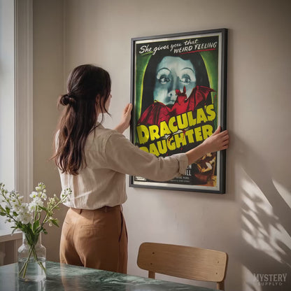 Dracula's Daughter 1949 Vintage Horror Movie Poster