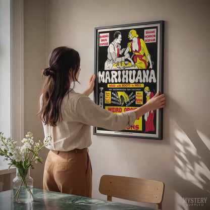 Marihuana 1936 Vintage Marijuana (Alternate) Exploitation Movie Poster